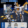 Kids' space rocket building blocks toy - educational puzzle assembly transforming robot 5-in-1 - perfect birthday gift for boys