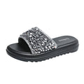Thick sole sandals and slippers for women new arrivalsummeroutwearclassy sense exquisite sequinplatform shoes bottom women's slippers