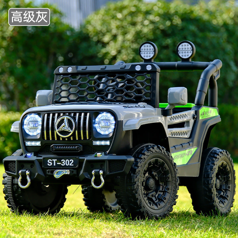 New children's electric off-road remote control with remote control music car car new four-wheeled baby battery car wholesale