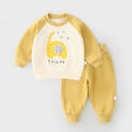 Kids' cartoon two-piece outfit: long-sleeve top and pants set - casual, autumn new arrivals for toddlers
