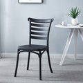 Factory direct american country style retro cafe dining chair, stackable backrest leisure chair for home use, cross-border wholesale