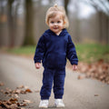 Kids' clothing  two-piece set: hooded sweatshirt & thermal underwear for boys & girls (toddler to mid-sized children) - trendy ins style