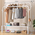 [upgraded model]-double rod coat hook 130 white