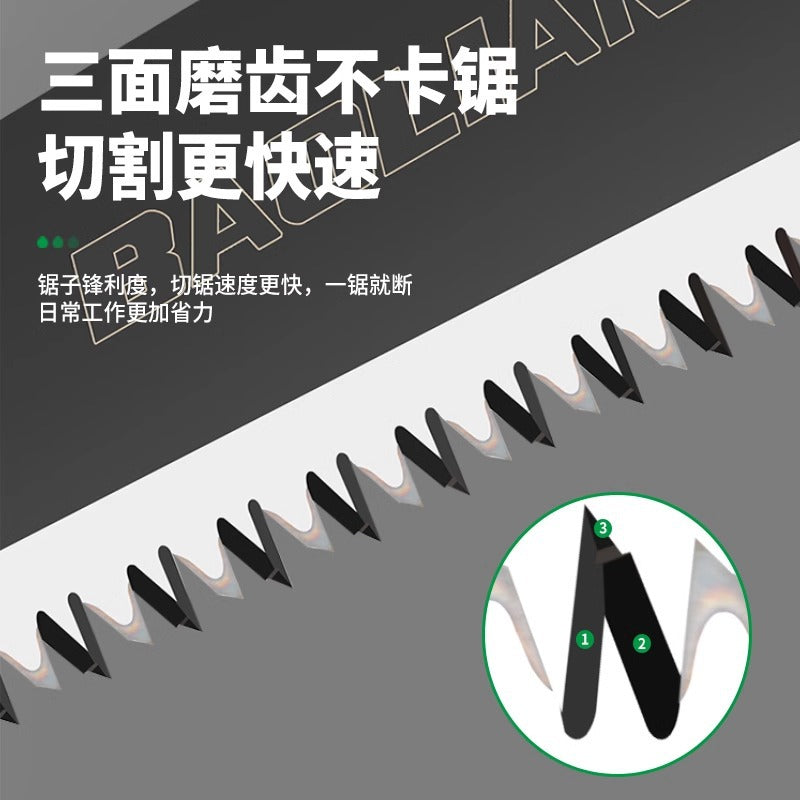 Baojun handheld hand saw folding saw household hacksaw hand saw wood saw hand saw woodworking logging hand saw