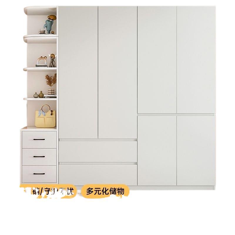 Solid wood wardrobe for home bedroom, rental property, modern minimalist small apartment, kids' closet, easy assembly storage wardrobe