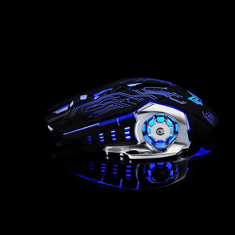 Moken factory wireless charging luminous mouse high-quality Hot Wheels e-sports game mechanical silent spot delivery