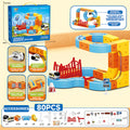 hot-selling electric magnetic track car, mini high-speed train, children's educational toy, building block set, magical 3d toy