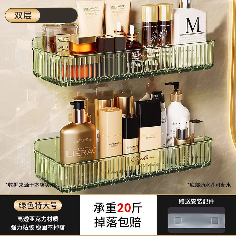 No punching toilet rack bathroom toilet toilet washstand wall-mounted storage shelf artifact