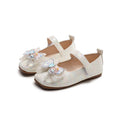 Preppy stylekidsflats square toe springnew arrivalk-style big bowsgirl princess shoes children's leather shoes