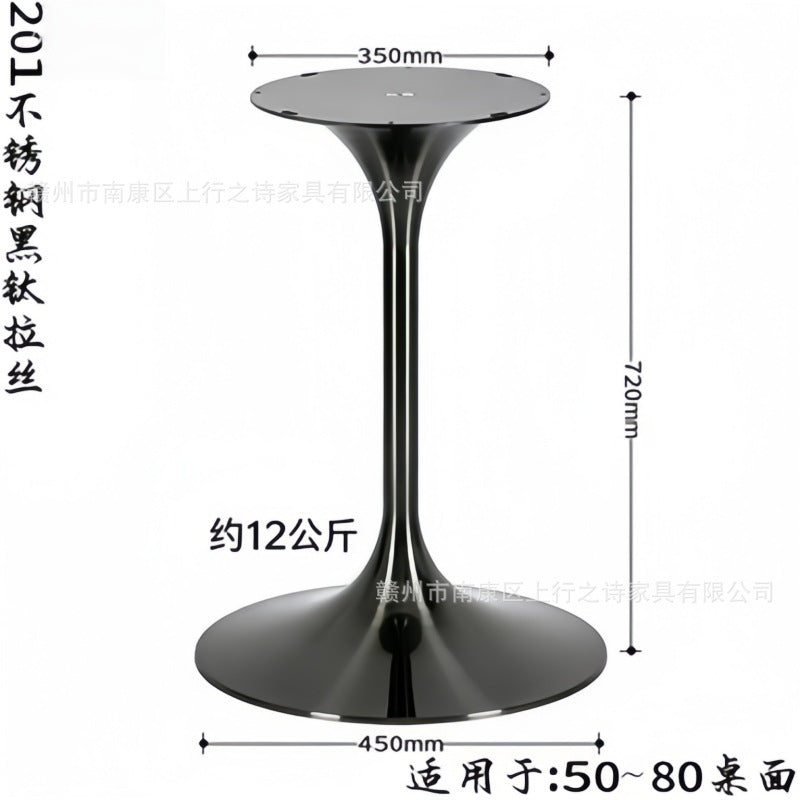 Titanium speaker legs, stainless steel spinning brushed table legs, metal waist bracket, coffee table legs, tulip table legs