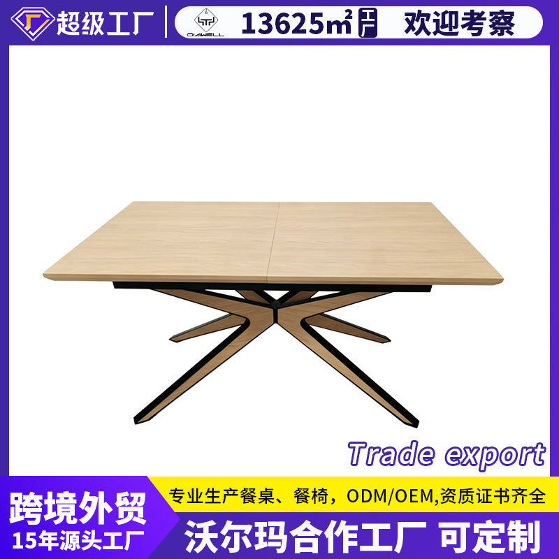 dining table retractable foldable negotiation table accessible luxury modern casual spray mdf table dining table