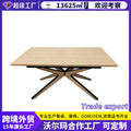 dining table retractable foldable negotiation table accessible luxury modern casual spray mdf table dining table