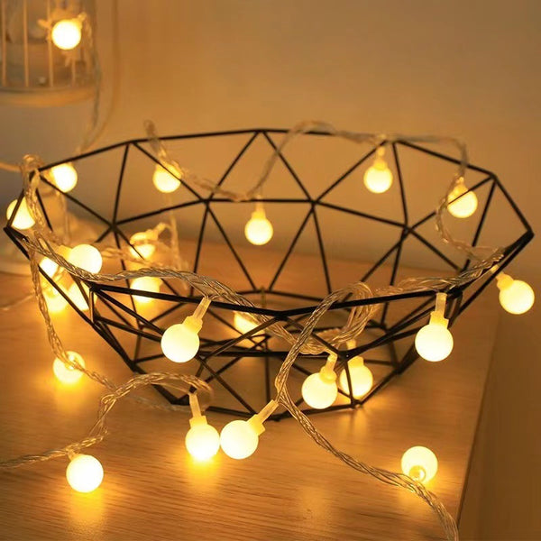 LED small lights string Gypsy Star Internet celebrity ball pentagram girl heart room bedroom decoration Christmas lights camping