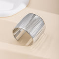 Wholesale alloy women's bracelets - european & american style, wide band fashion jewelry, unique polished spring-loaded open bangle