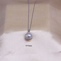 Pendant women's jewelry pearl gemstone diamond necklace earring set niche minimalist high-end design titanium steel jewelry