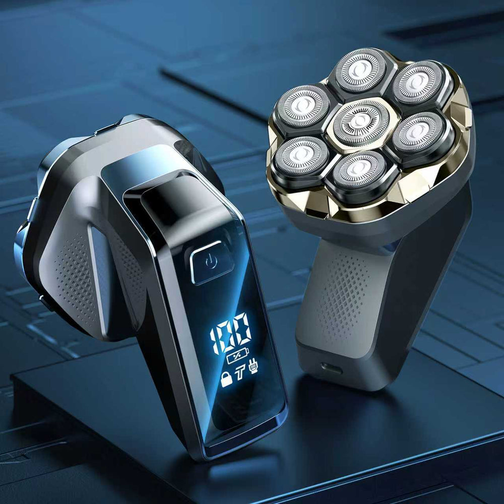 7-blade head shaving tool electric shaver for home self-hairdresser special men's shaving cross-border wholesale