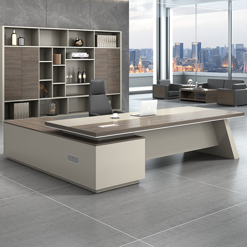 Boss table simple modern president desk manager work table and chair combination supervisor table atmosphere large class table manufacturer