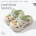 2025 new women's wedge platform clogs - summer outdoor wear, thick sole, two-wear style, chunky heel, non-slip beach sandals & slippers