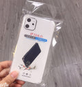 Suitable for iphone16promax thickened silicone anti-fall mobile phone case apple 11 four-corner transparent protective case manufacturer