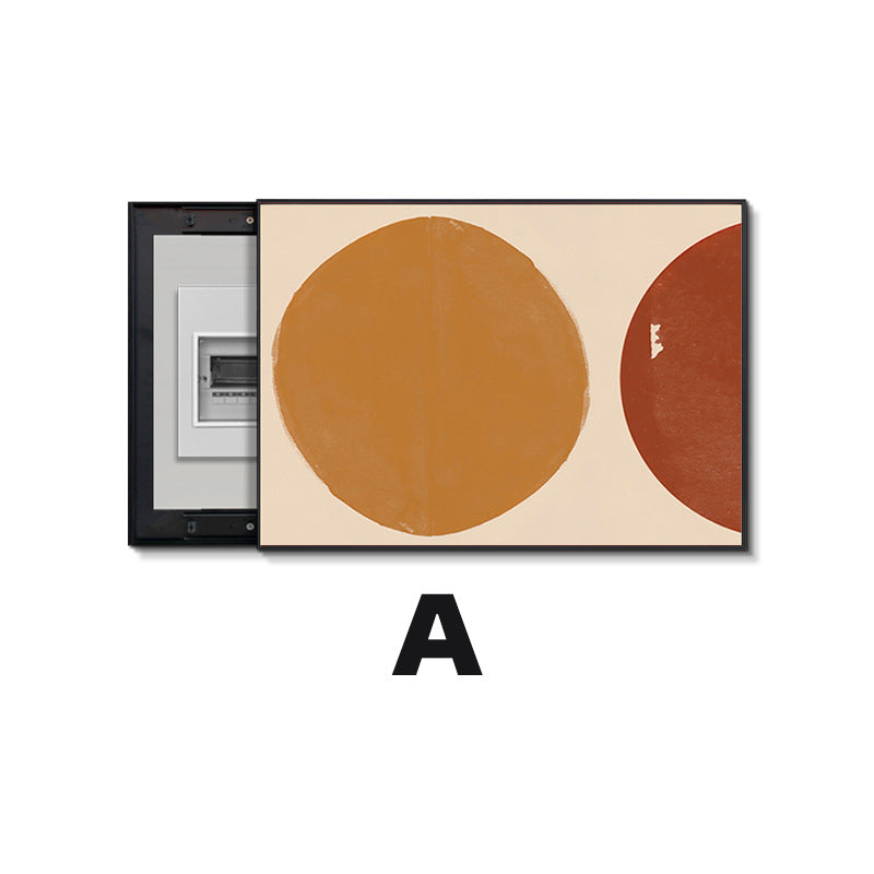 Light luxury meter box painting decorative painting distribution box strong electric box electric switch box modern simple non-punching switch