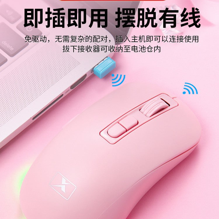 Xinmeng m283 bluetooth wireless mouse - rechargeable, universal for home, office, laptop, and desktop use