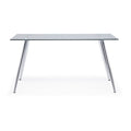 Amazon tempered glass dining table - small apartment, 4 chairs, minimalist square negotiation table