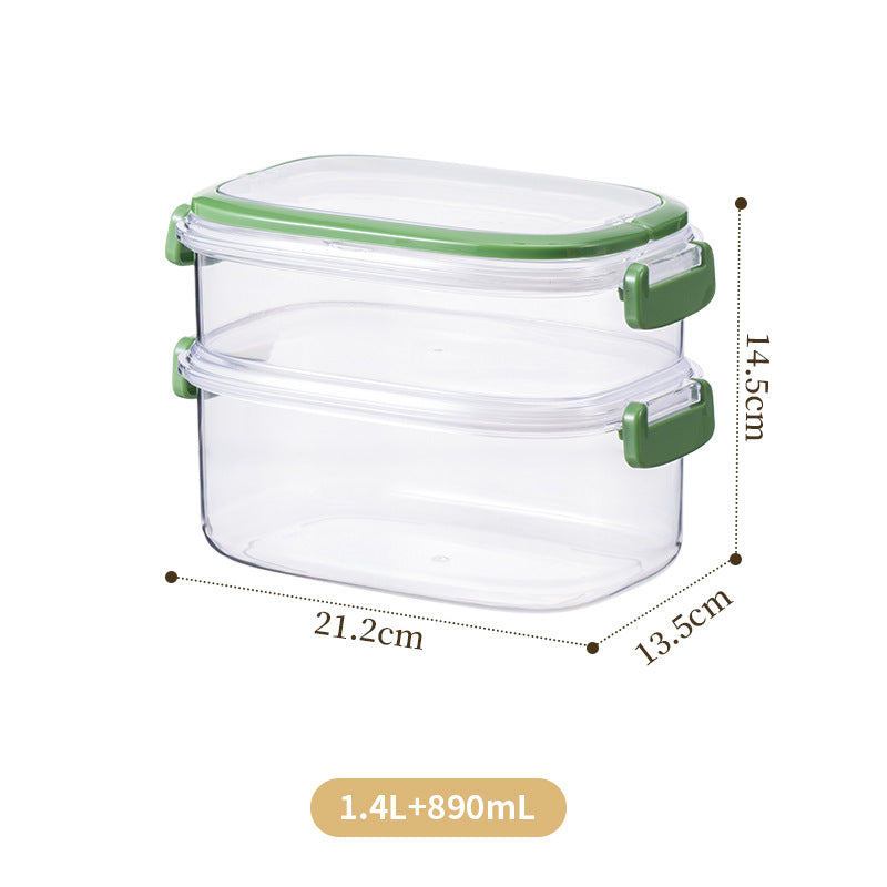 Portable portable sealed chilled box can be stacked with sealed buckle lunch box dormitory office worker food fresh-keeping box