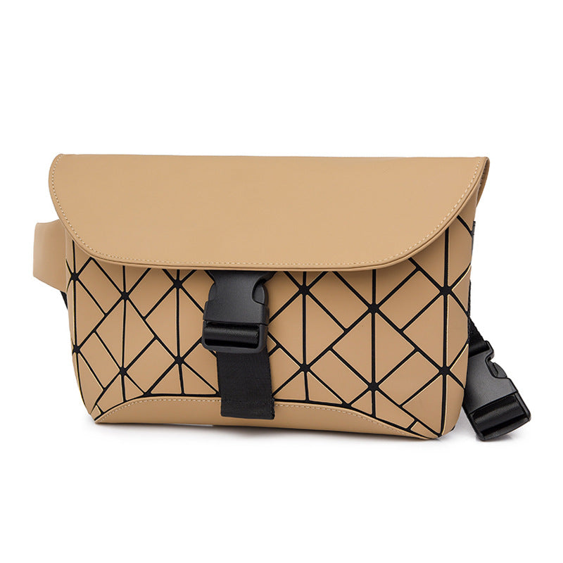 Fashion Men's Crossbody Bag Premium Sense Chest Bag Casual Fanny Bag One Shoulder Waterproof Men's Bag Travel Women's Shoulder Bag Tide