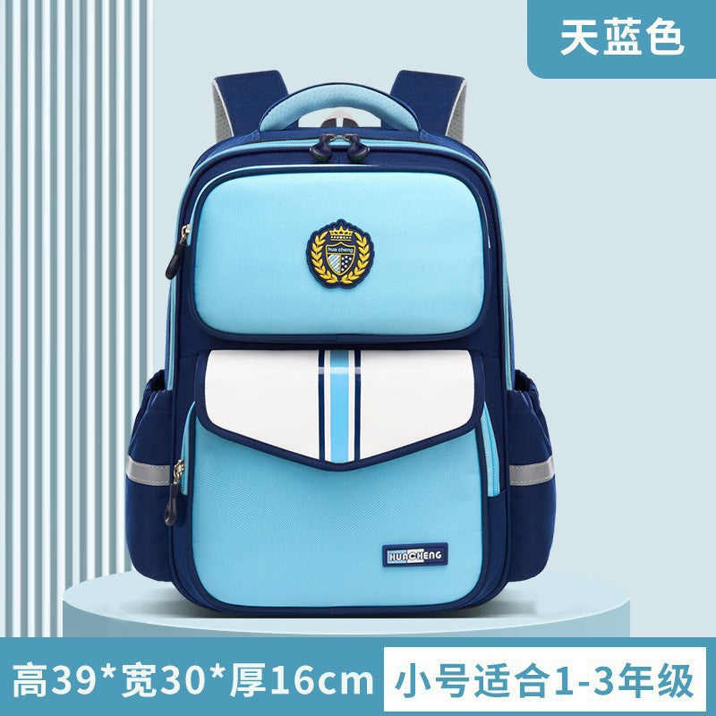 foreign trade schoolbag british style girl kids backpack to reduce the burden of spine protection primary school student schoolbag wholesale