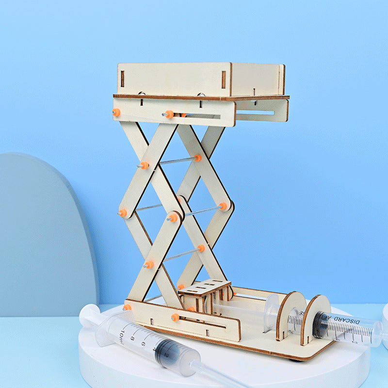 Hydraulic lifting table, classroom DIY handmade technology small production, student puzzle stem science small experiment material package