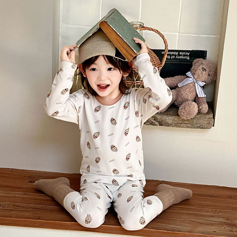 New children's home wear set: boneless, class a, pure cotton loungewear for baby boys and girls - autumn collection