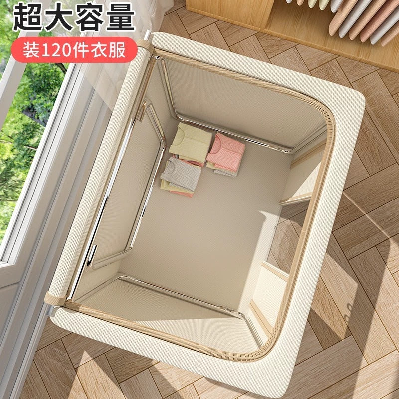 Clothes storage box Household large-capacity quilt clothing Baina box Artifact wardrobe finishing box Fabric storage basket