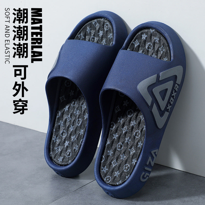 Men's slippers - summer indoor home anti-slip outdoor trendy fashion teenager outdoor sandals - new arrivals