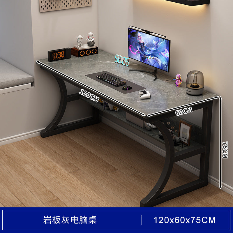 Bedroom study desk computer desk desktop gaming desk home office desk with storage shelf simple desk