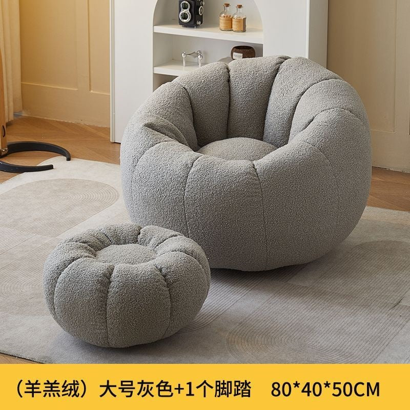Lazy sofa detachable washable single and double can lie down and sleep lazy nest chair for home small apartment balcony casual bean bag
