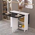 Rectangular (white cabinet + imitation black marble pattern)