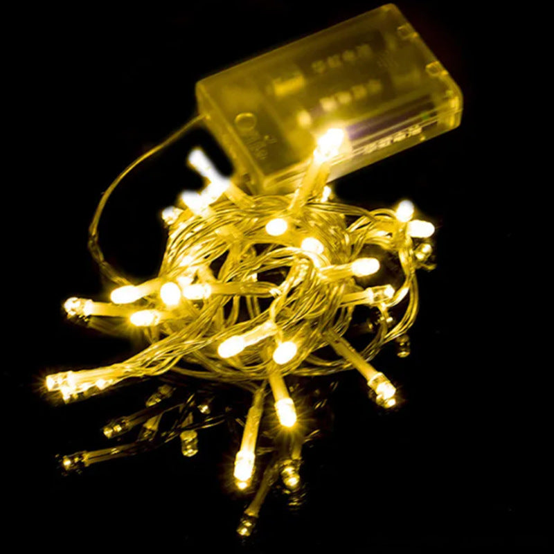 LED flash light string, battery light string, outdoor small lights, holiday wedding decoration lights, Gypsy Christmas lights string