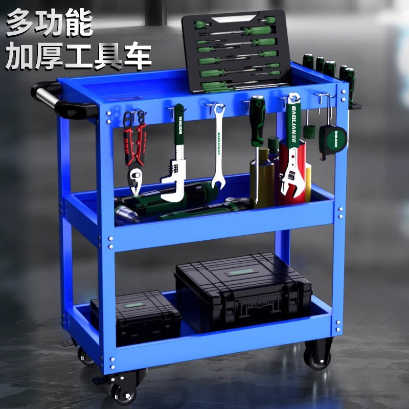 Baolian tool cart trolley multi-function hand push box auto repair three-layer maintenance storage storage shelf layer movable cabinet