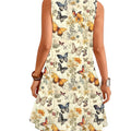wholesale women's short-sleeved dresses, fashionable women's dresses for spring, summer, and autumn, new cross-border printed designs