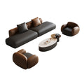 Office hotel lobby reception office special-shaped sofa coffee table combination rest reception room beauty salon curved sofa