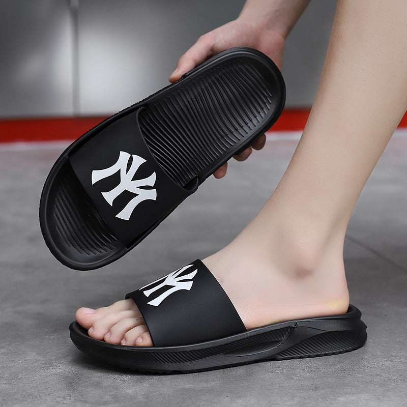 跨境男士拖鞋夏季踩屎感47码外穿一字拖外贸运动沙滩拖鞋一件批发