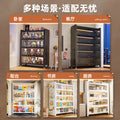 For home glass display cabinet with door dustproof bookcase kids living room study bookshelf blind box hand pain cabinet storage cabinet