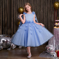 european and american custom-made children's dresses: new high-end floral dresses for little girls, perfect for flower girls, weddings, piano performances, and european & american styles