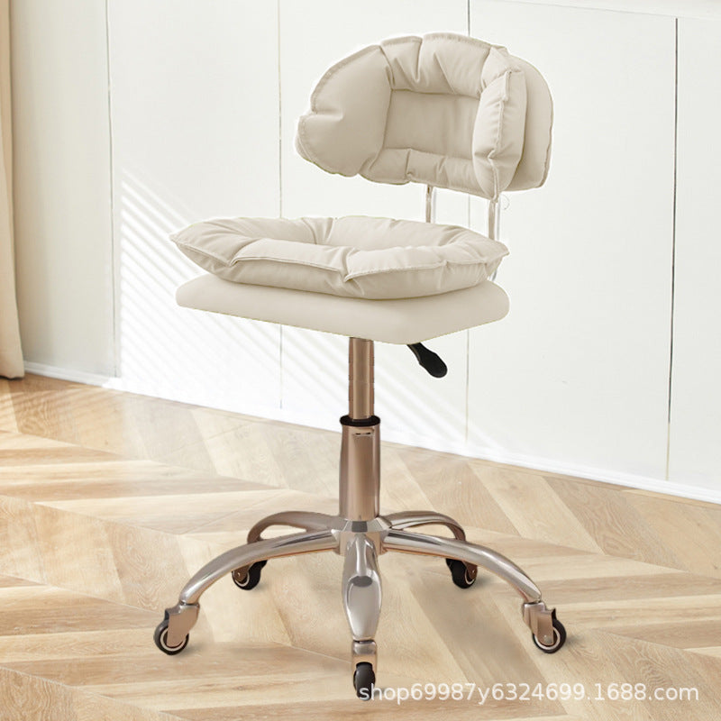 Beauty Chair Nail Art Eyelash Stool Barber Shop Backrest Lifting Chair Household Girls Bedroom Dressing Stool