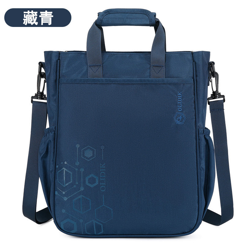 Primary school students tutoring bag Large capacity children's hand-held book bag Nylon girls and boys tutoring class make-up storage bag