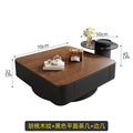 Chinoiserieretro solid wood coffee table living room for home small apartment medieval style walnut color solid wood square coffee table combination