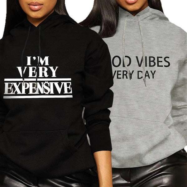 TW493 Cross-border  trend hoodie sweater women's Europe, America, autumn and winter loose letter printing pullover sweater