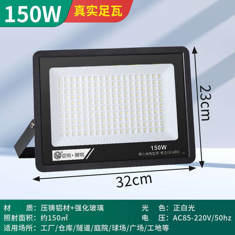 Yaming led flood light outdoor waterproof flood light factory workshop outdoor lighting super bright spotlight 100W200W