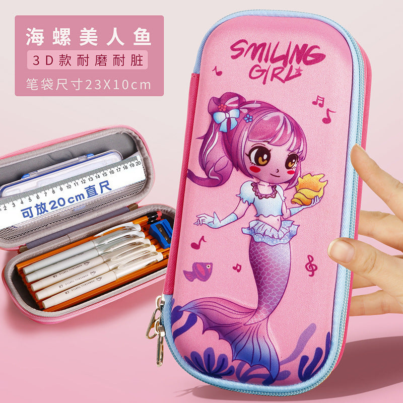 New 3D three-dimensional multi-functional stationery box, children's day gift for primary school students, cartoon large-capacity pencil case creativity