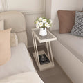 Extremely narrow bedside table casual bedroom bedside small slit storage rack accessible luxury sofa side table glass bedside table none